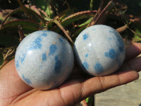 Polished Blue Spotted Spinel Spheres x 6 From Madagascar - TopRock