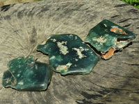 Polished Mtorolite Emerald Chrome Chrysoprase Plates x 6 From Mutorashanga, Zimbabwe - TopRock