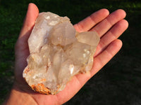 Natural Hematoid Quartz Clusters x 3 From Zimbabwe - TopRock