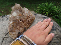 Natural Smokey Phantom Quartz Cluster x 1 From Lwena, Congo - TopRock