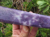 Polished Nice Purple Lepidolite Free Forms x 3 From Zimbabwe - TopRock