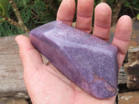 Polished Nice Purple Lepidolite Free Forms x 3 From Zimbabwe - TopRock