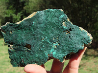 Natural Large Drusy Malachite Specimens x 2 From Congo - TopRock