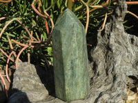 Polished Banded Green Fuchsite Crystal Points x 3 From Madagascar - TopRock