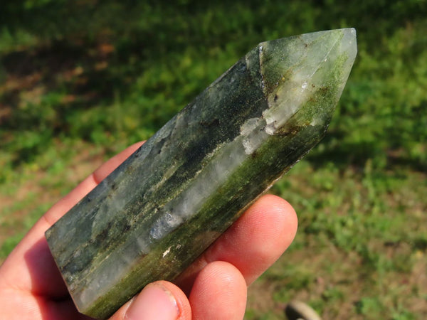 Polished Banded Green Fuchsite Crystal Points x 6 From Madagascar - TopRock