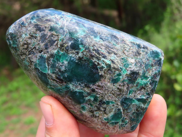 Polished Emeralds In Matrix Free Forms x 2 From Sandawana, Zimbabwe - TopRock