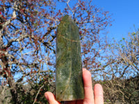 Polished NEW Exciting Banded Green Fuchsite Quartz Crystal Points x 4 From Madagascar - TopRock