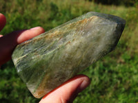 Polished NEW Exciting Banded Green Fuchsite Quartz Crystal Points x 4 From Madagascar - TopRock