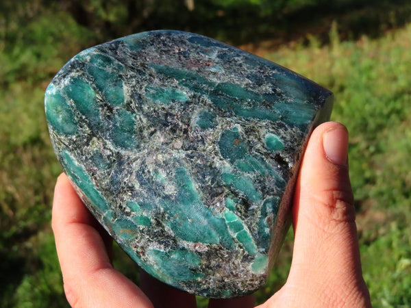 Polished Emeralds In Matrix Standing Free Form x 1 From Zimbabwe - TopRock