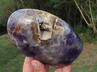 Polished Flower Dream Amethyst Standing Free Forms x 2 From Madagascar - TopRock