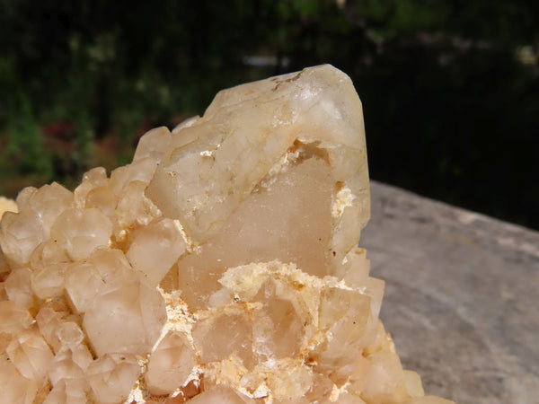 Natural Castle Quartz Cluster With Cascading Window Termination x 1 From Ambatfinhandrana, Madagascar - TopRock