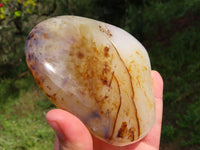 Polished Dendritic Agate Standing Free Forms x 3 From Moralambo, Madagascar - TopRock