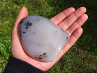 Polished Dendritic Agate Standing Free Forms x 3 From Moralambo, Madagascar - TopRock