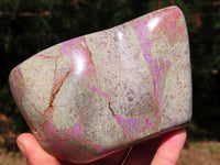 Polished Stichtite Free Forms With Serpentine x 2 From Barberton, South Africa - TopRock