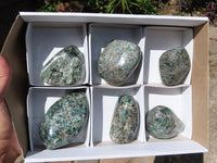 Polished Green Emerald In Matrix Free Forms x 6 From Zimbabwe - TopRock