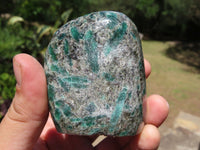 Polished Green Emerald In Matrix Free Forms x 6 From Zimbabwe - TopRock