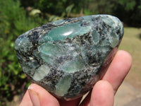 Polished Green Emerald In Matrix Free Forms x 6 From Zimbabwe - TopRock