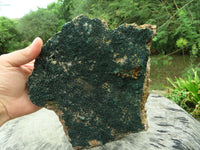 Natural XXL Rare Drusy Microbotryoidal Crystalline Malachite on Matrix  x 1 From Congo - TopRock