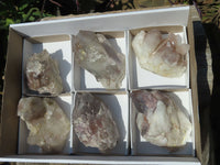 Natural Hematoid Quartz Clusters x 6 From Karoi, Zimbabwe - TopRock