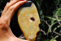 Polished Septeyre (Calcite & Aragontie) Slices x 4 From Mahajanga, Madagascar - TopRock